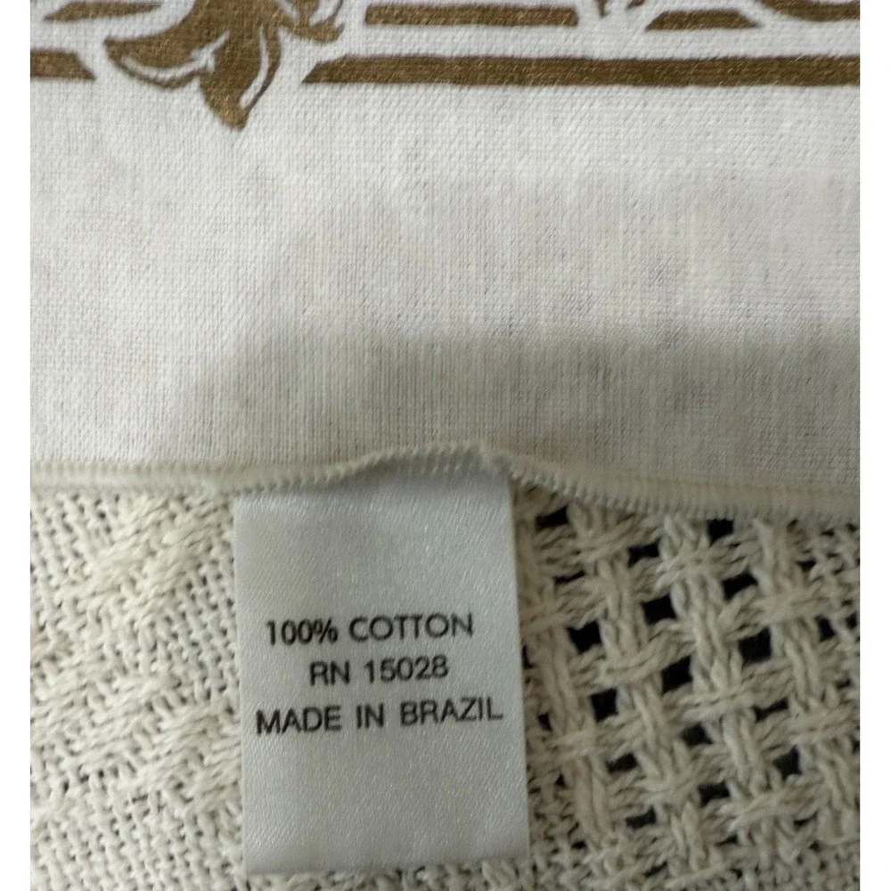 Formal Tablecloth Elegant Filigree Gold White Arabesque 66x104 Holiday Arches‎